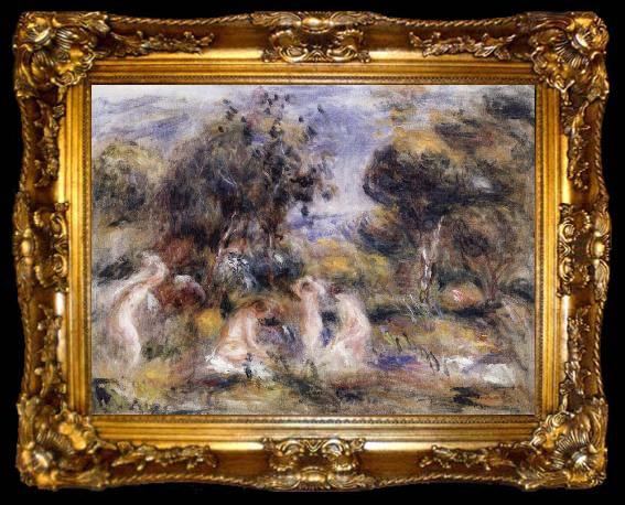 framed  Pierre Renoir The Bathers, ta009-2